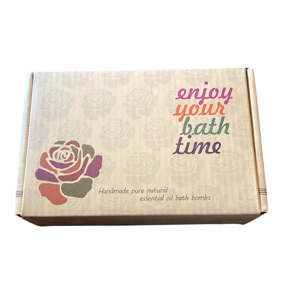 6 Pure Natural Bath Bombs Therapeutic Essential Oils Moisturizing Handmade - Picture 2 of 7